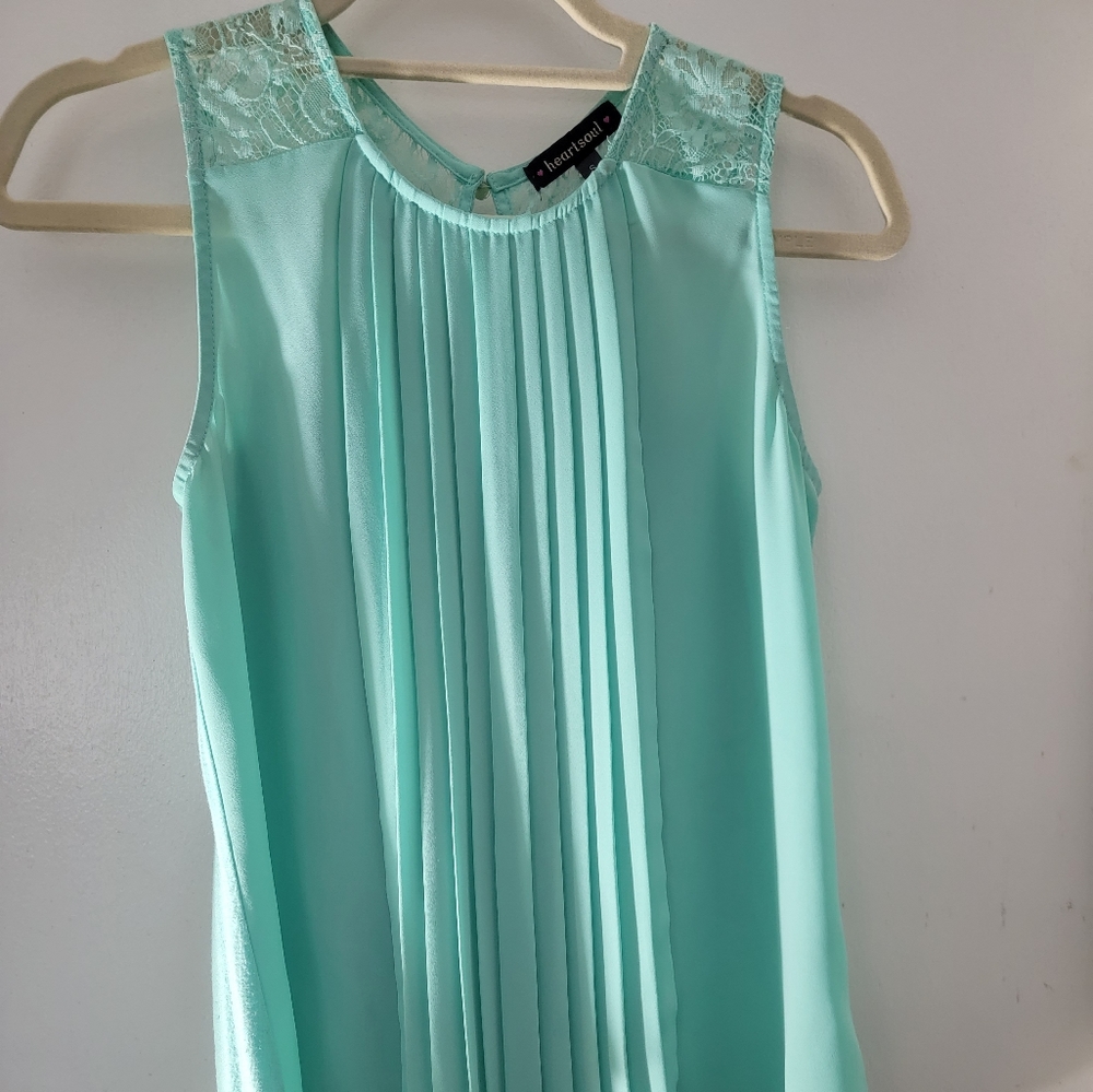 Dressy Pleated Sleeveless Blouse